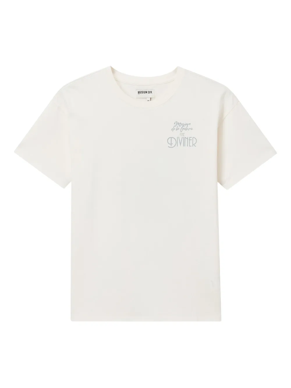 Musium Div. Katoenen T-shirt met print Beige