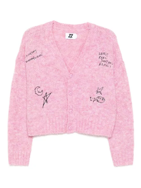 izzue embroidered cardigan 