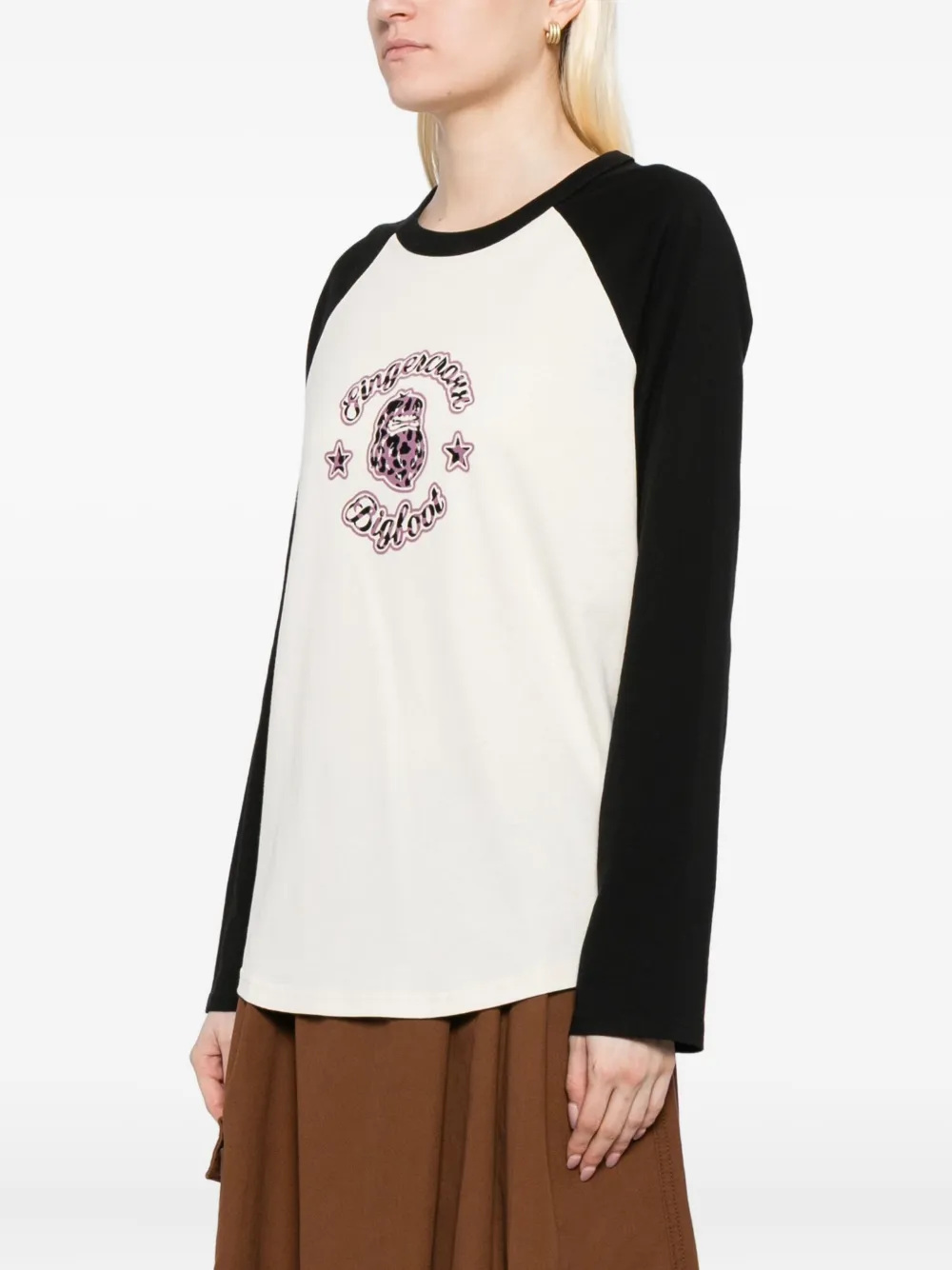 Fingercroxx Long-sleeve T-shirt In Black