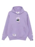 AAPE BY *A BATHING APE® logo-plaque hoodie - Purple