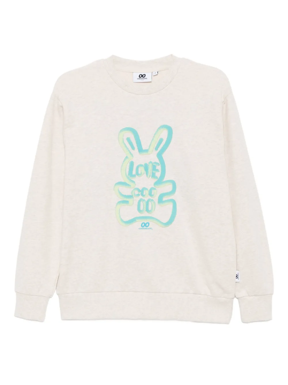 CHOCOOLATE embossed-graphic cotton sweatshirt | Neutrals | Image 1