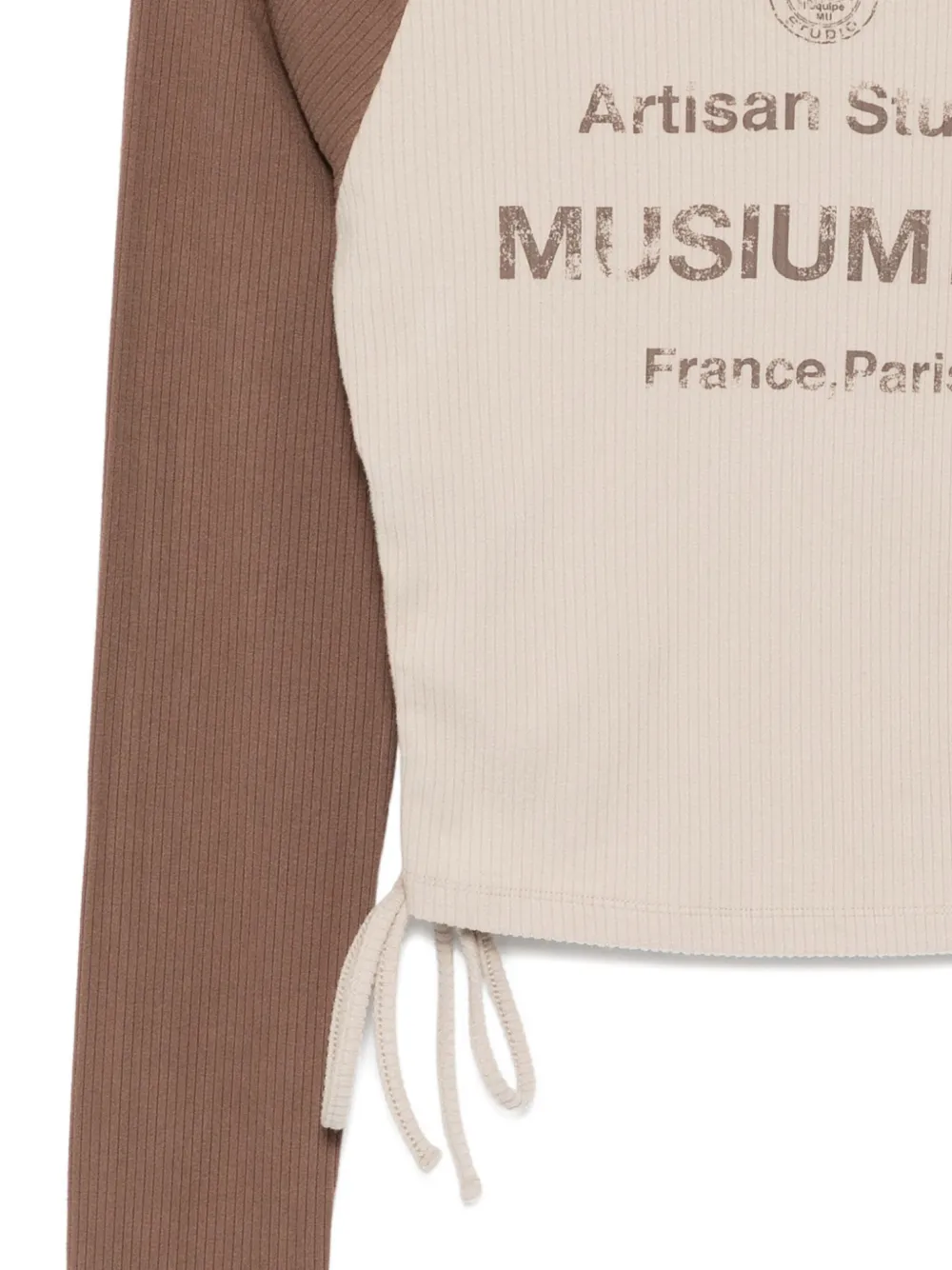 Musium Div. Logo-print Collar-embellished T-shirt In Multi