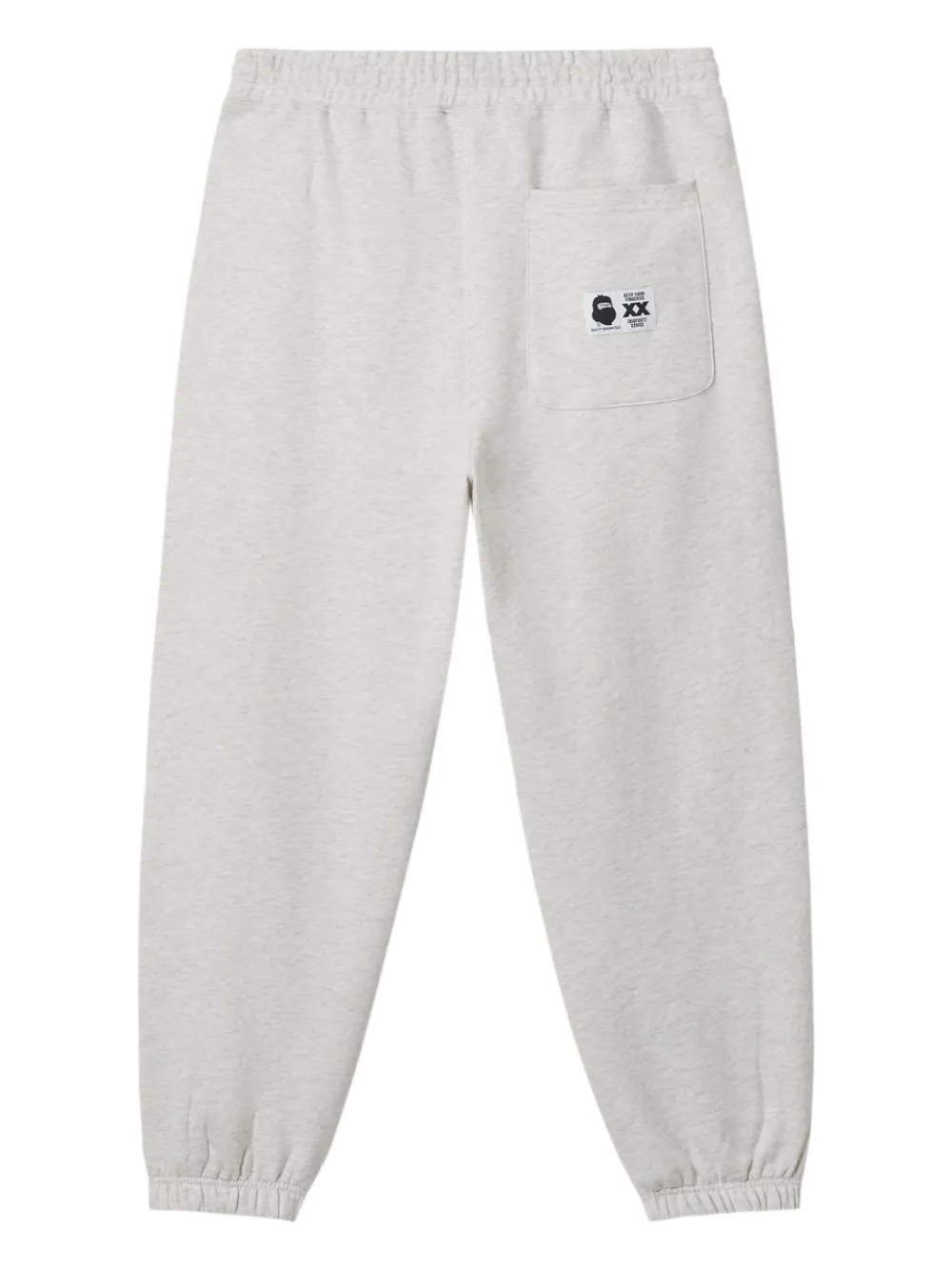 Fingercroxx Logo-patch Cuffed Sweatpants In Gray