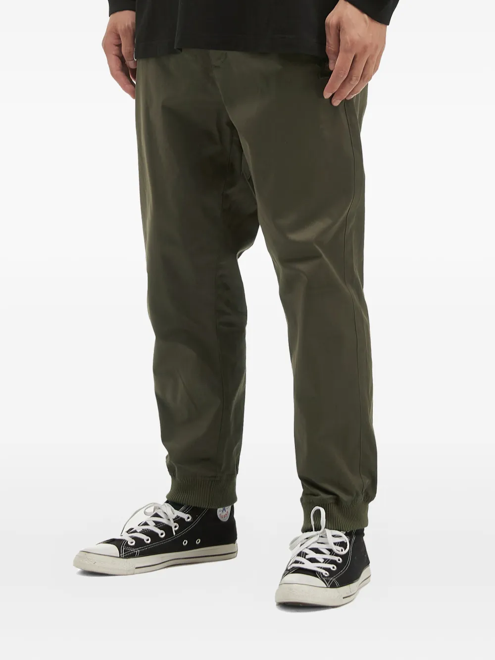 FINGERCROXX Broek met logopatch - Groen