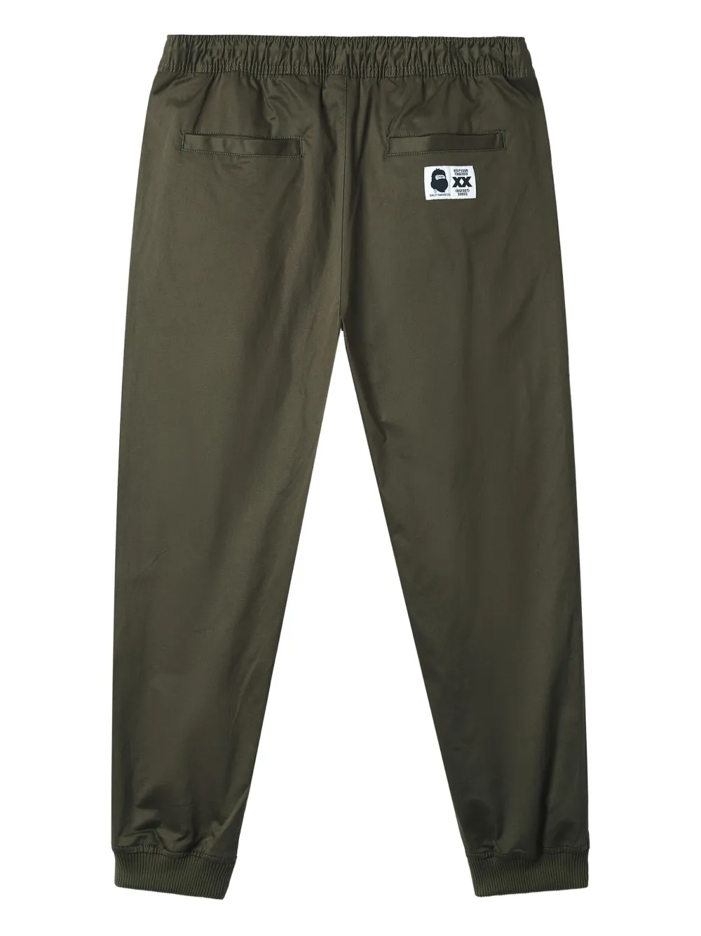 FINGERCROXX Broek met logopatch Groen