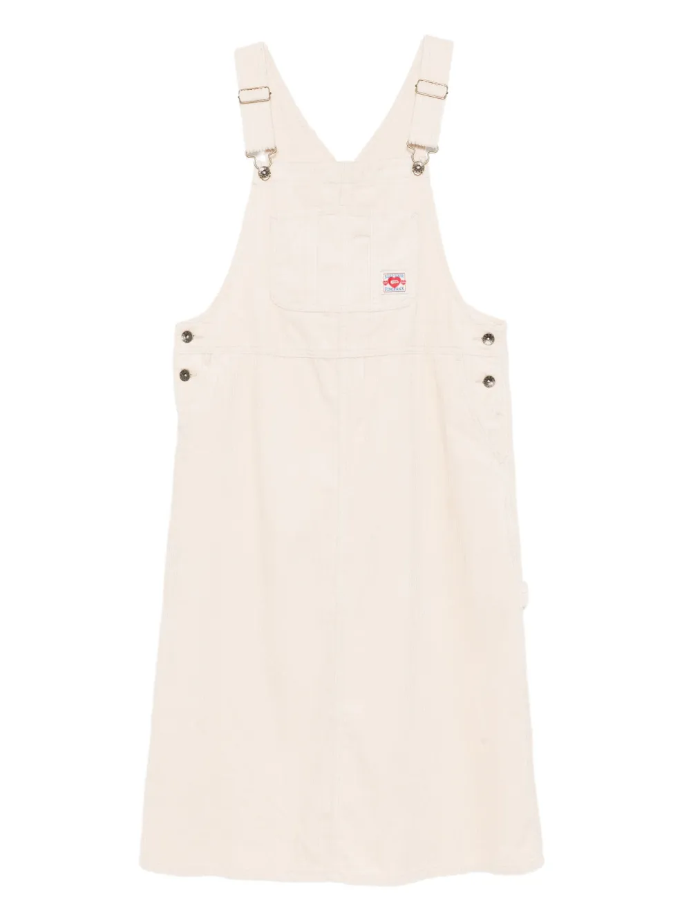 FINGERCROXX cotton corduroy dungaree dress | Neutrals | Image 1