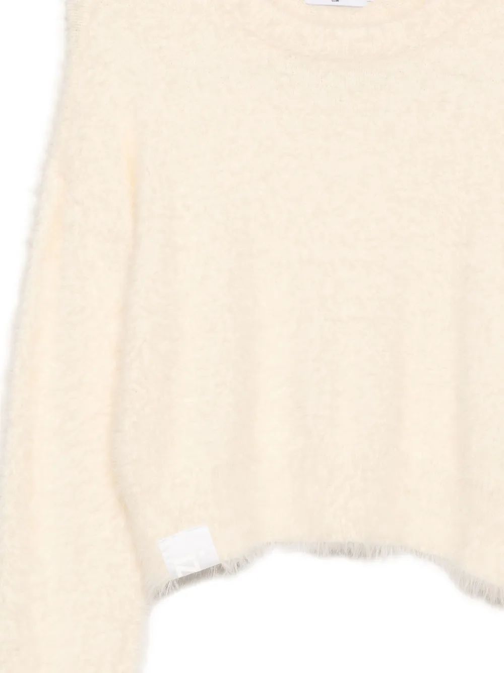 izzue Geborstelde trui Beige