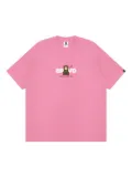 AAPE BY *A BATHING APE® Bravo monkey-embellished T-shirt - Pink