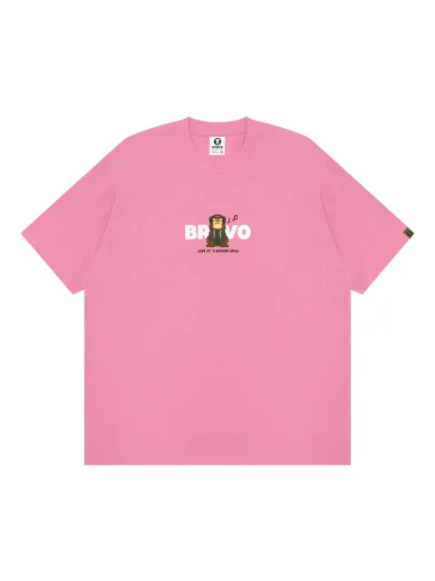 AAPE BY *A BATHING APE® Bravo monkey-embellished T-shirt