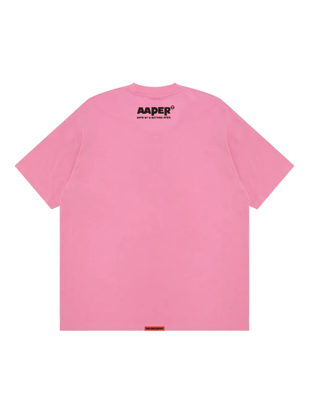 AAPE BY *A BATHING APE Bravo T-shirt verfraaid met aap - Roze