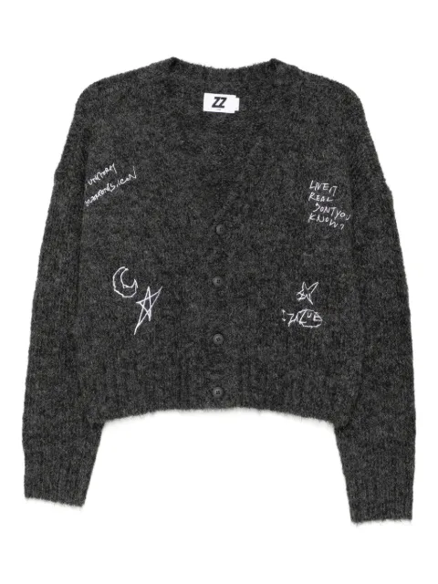 izzue embroidered cardigan 