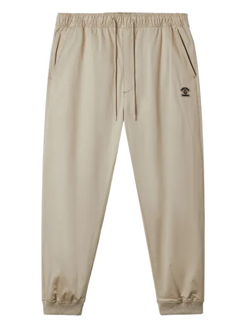 FINGERCROXX logo-patch cuffed trousers