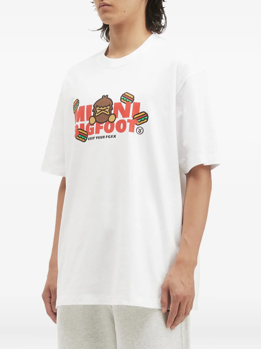 FINGERCROXX T-shirt met grafische print - Wit