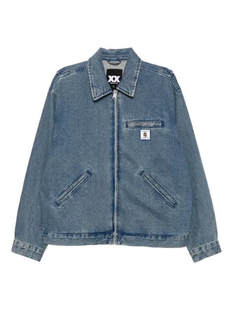 FINGERCROXX logo-plaque denim jacket