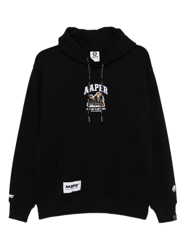 AAPE BY *A BATHING APE® ロゴ パーカー | ブラック | FARFETCH JP