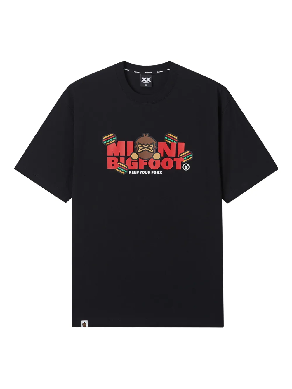 FINGERCROXX graphic cotton T-shirt | Black | Image 1
