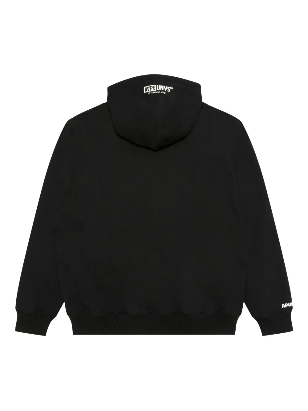 AAPE BY *A BATHING APE Hoodie met logo-reliëf en rits Zwart