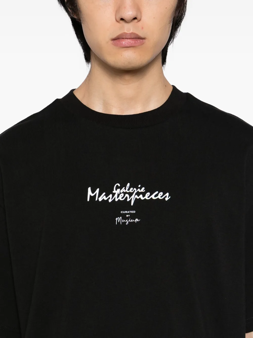 Musium Div. Katoenen T-shirt Zwart