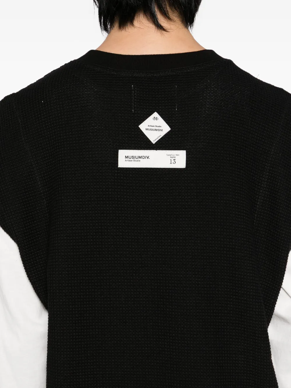Musium Div. Layered Details T-shirt In Black