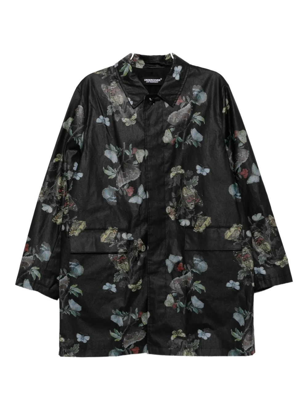 Undercover Butterfly-print Jacket In Black