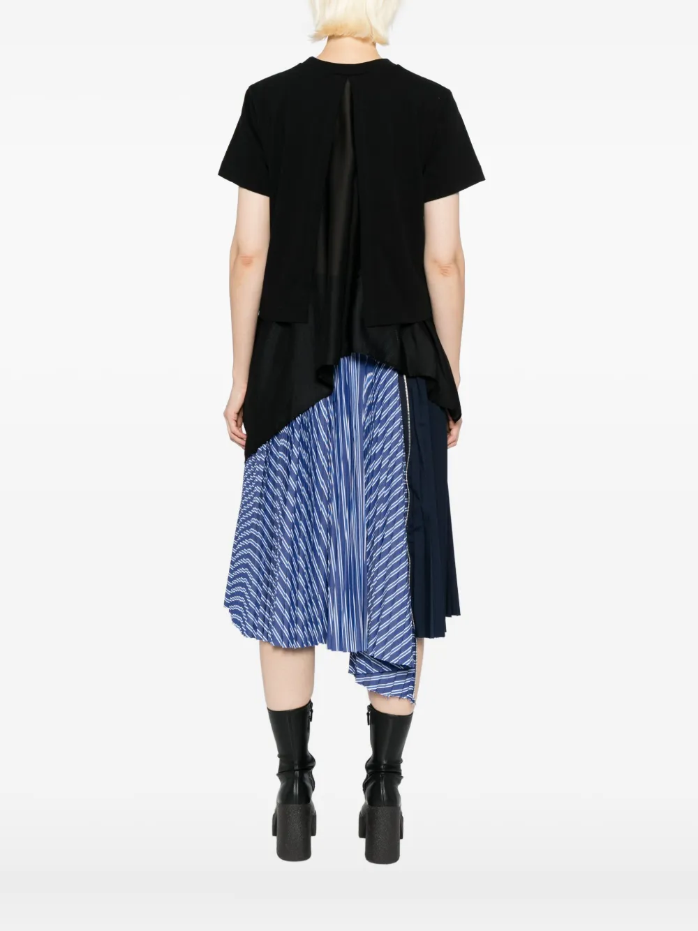 sacai Gelaagde top Zwart