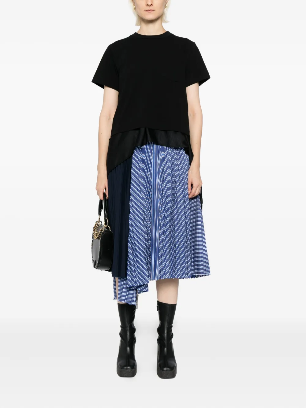 Sacai Gelaagde top - Zwart