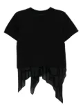 sacai layered top - Black