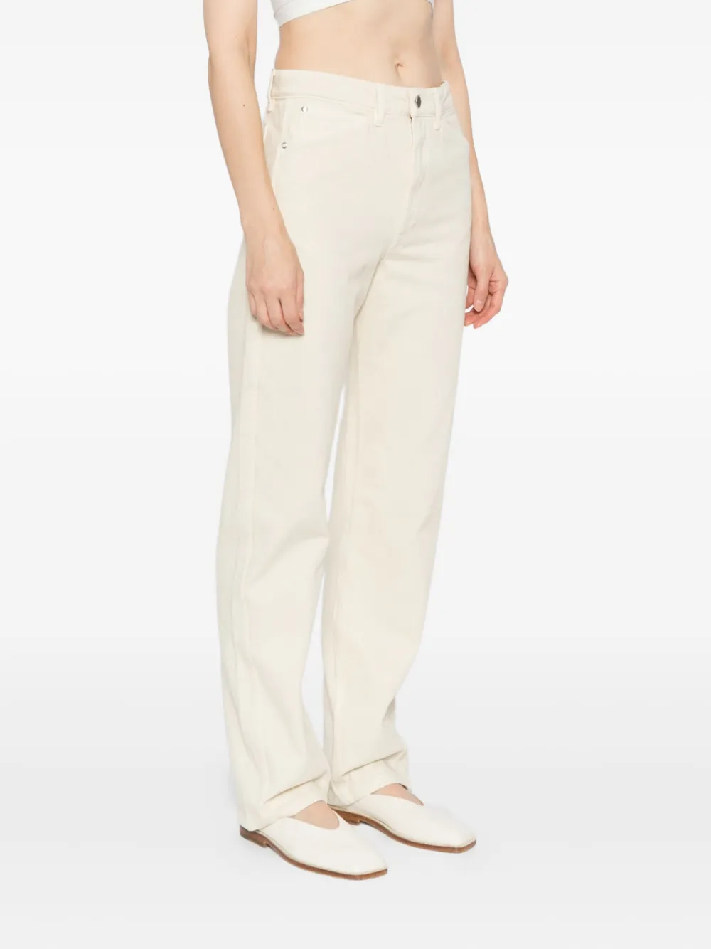 LEMAIRE Katoenen jeans Beige