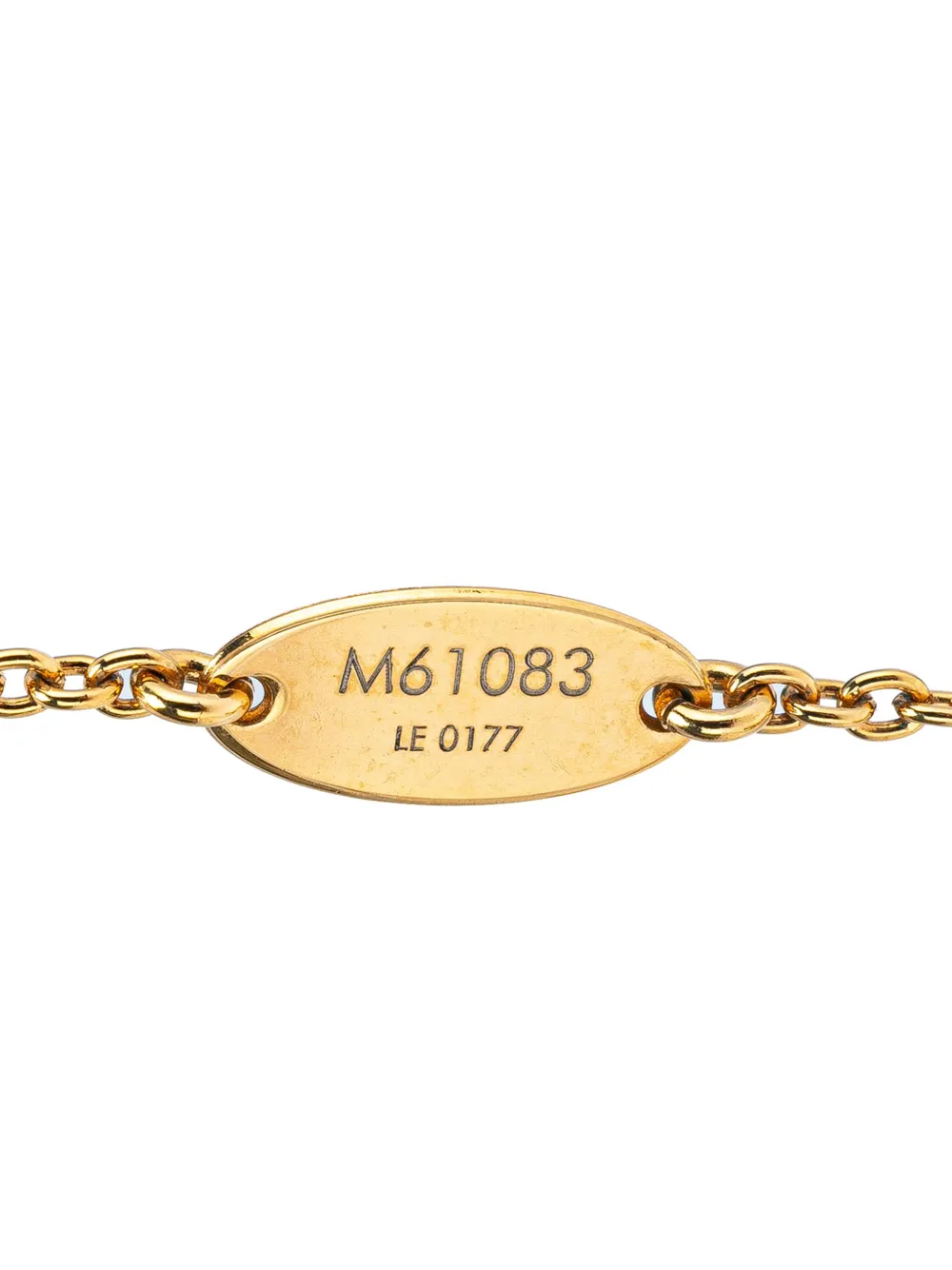 Louis Vuitton Pre-Owned 2017 Gold Plated Essential V Necklace costume necklace | Image 2
