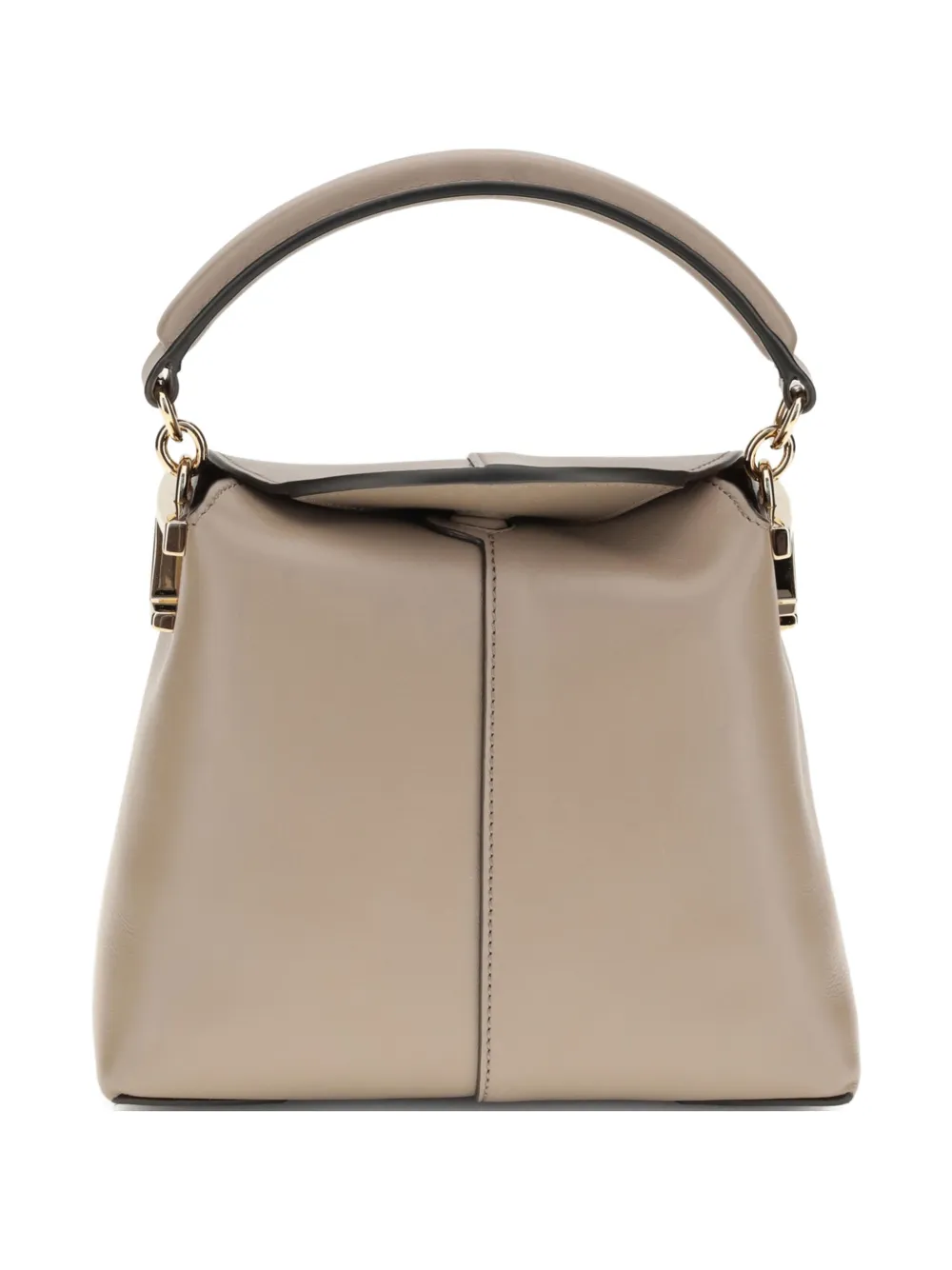 Tod's T-Case leren shopper met stijve handgreep Bruin