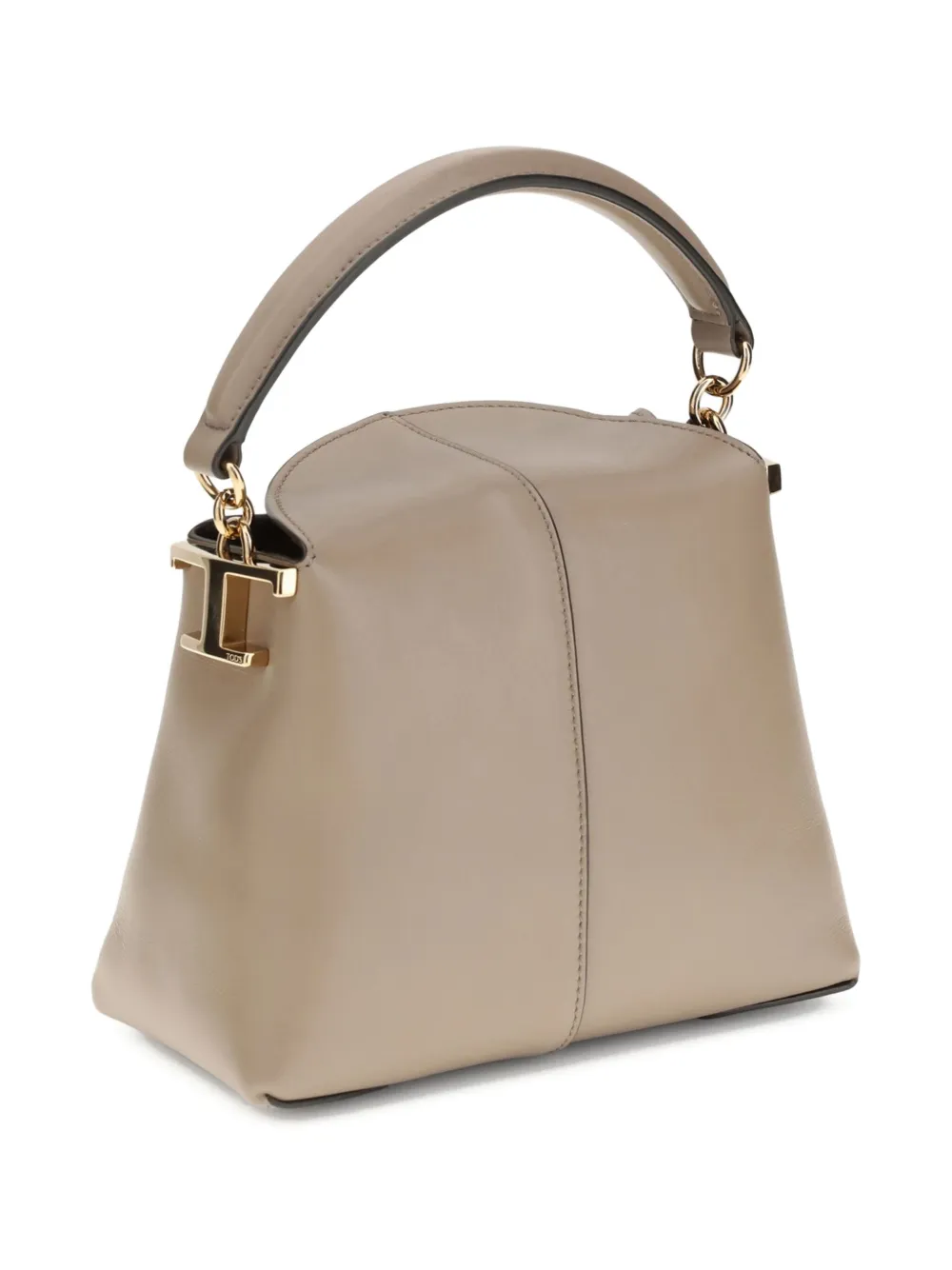 Tod's T-Case leren shopper met stijve handgreep Bruin