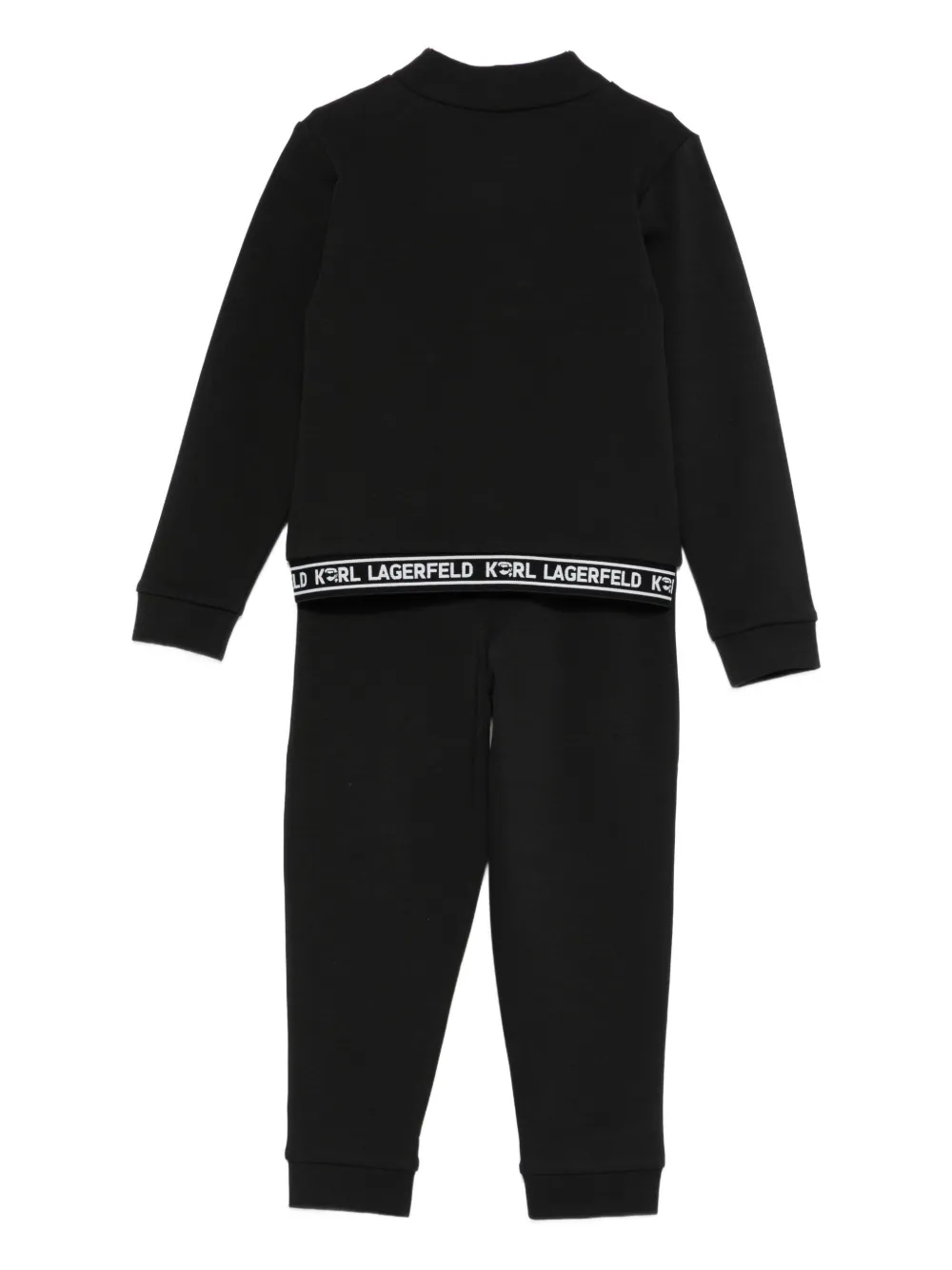 Karl Lagerfeld Logo-patch Tracksuit In Black