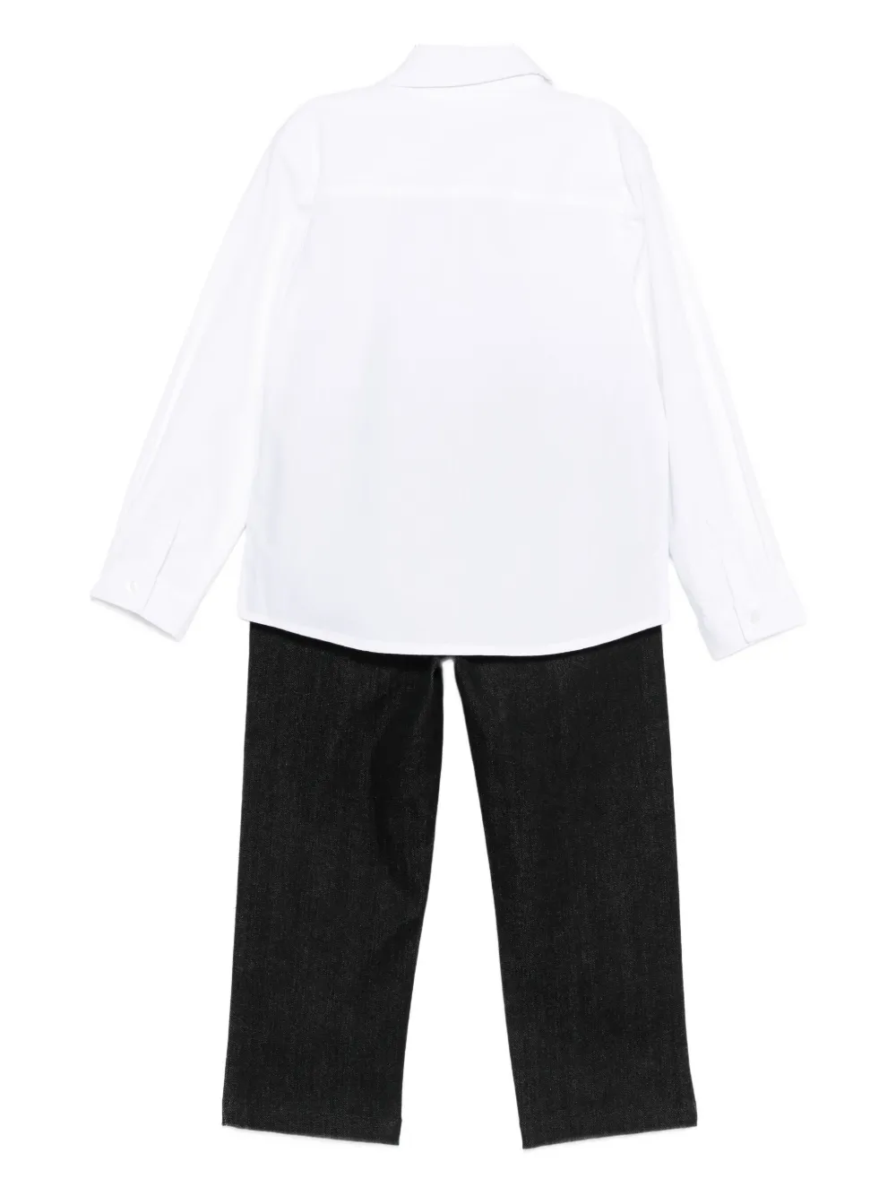 Karl Lagerfeld Kids logo-print denim trouser set | Girls Trouser Sets | Image 2