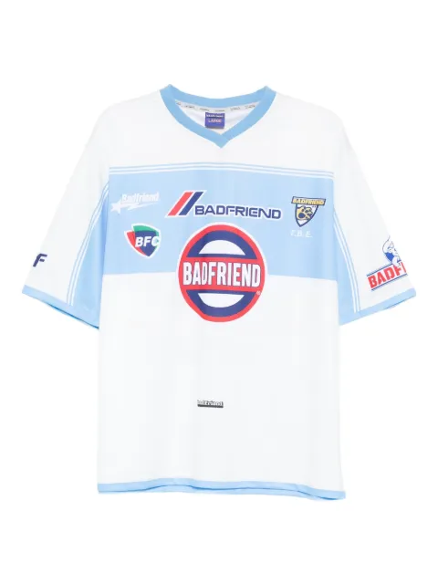 BADFRIEND graphic-print panelled T-shirt