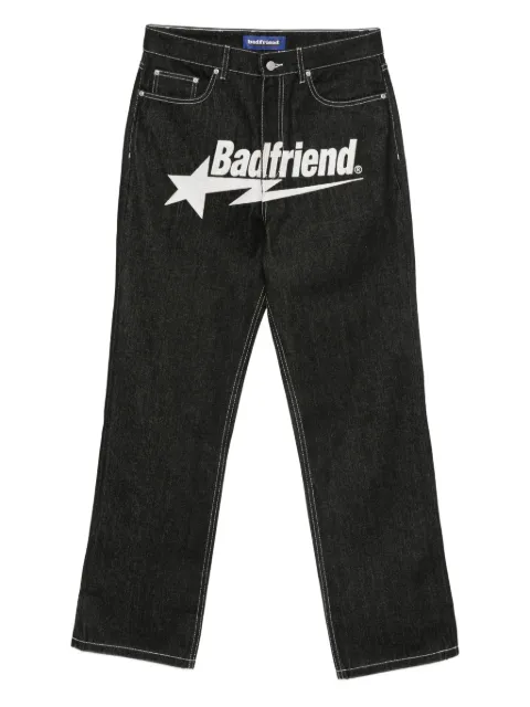BADFRIEND logo-detail five-pocket jeans
