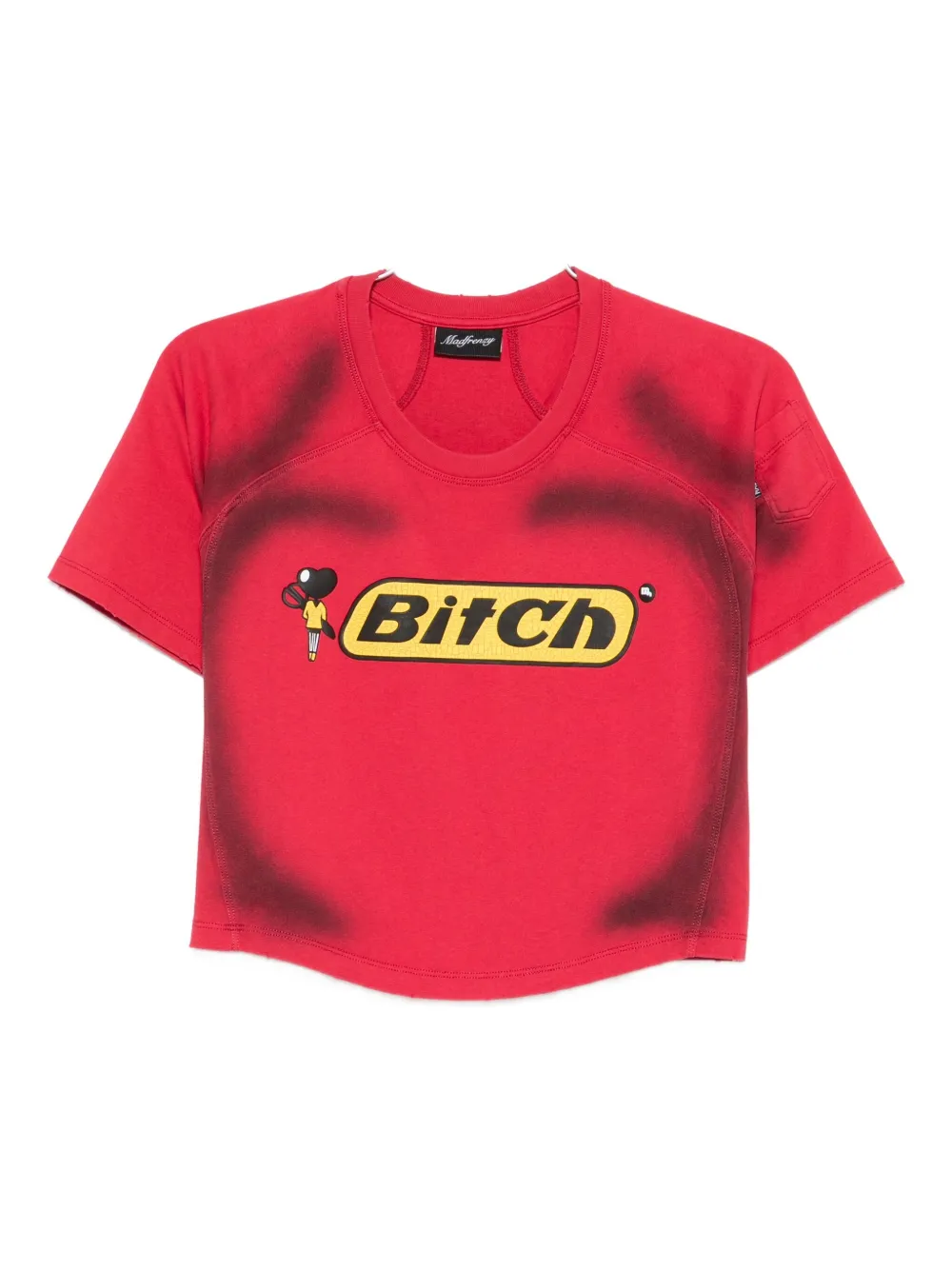 MADFRENZY cotton T-shirt | Red | Image 1