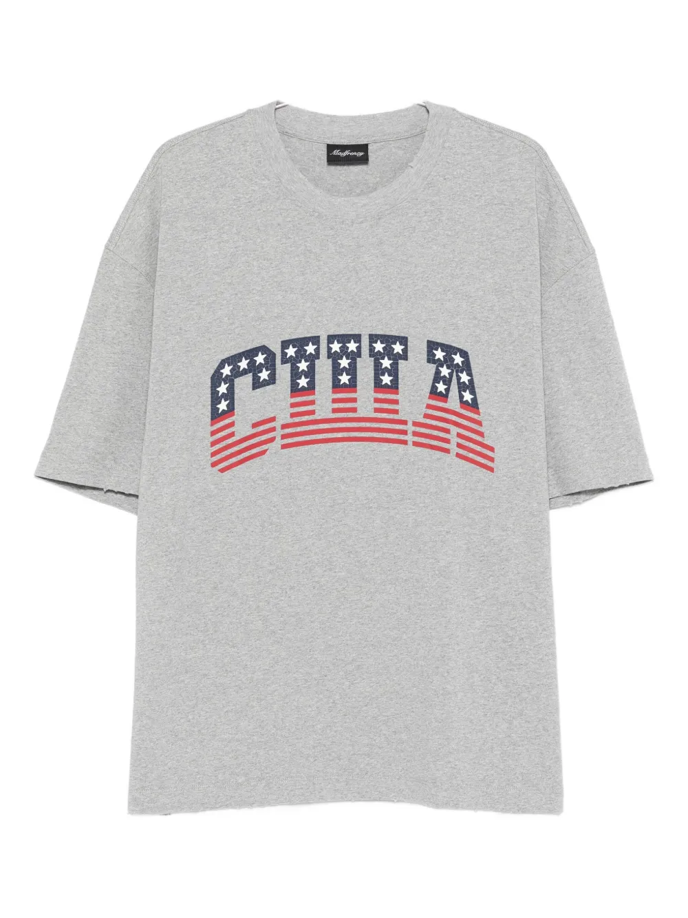 Madfrenzy Graphic-print T-shirt In Gray