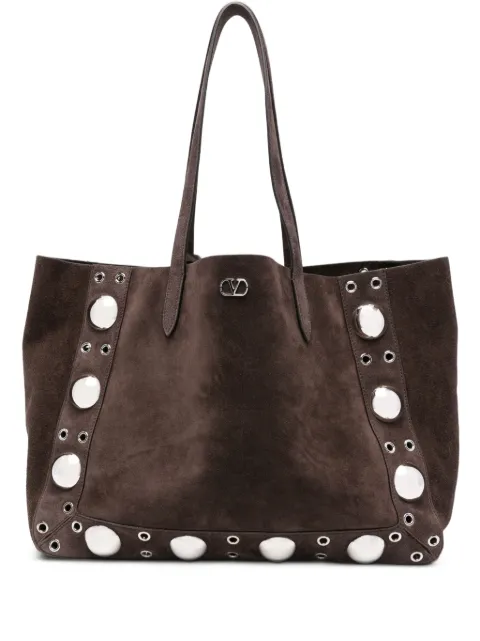 Valentino Garavani eyelet-embellished tote bag
