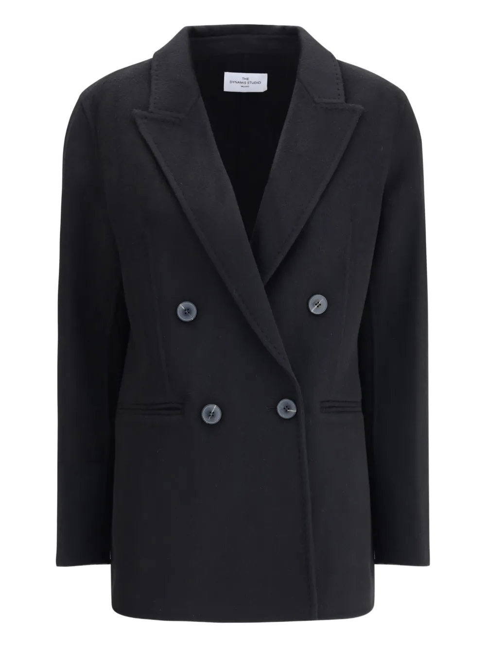 The Dynamis Studio Double-breasted Blazer In Black