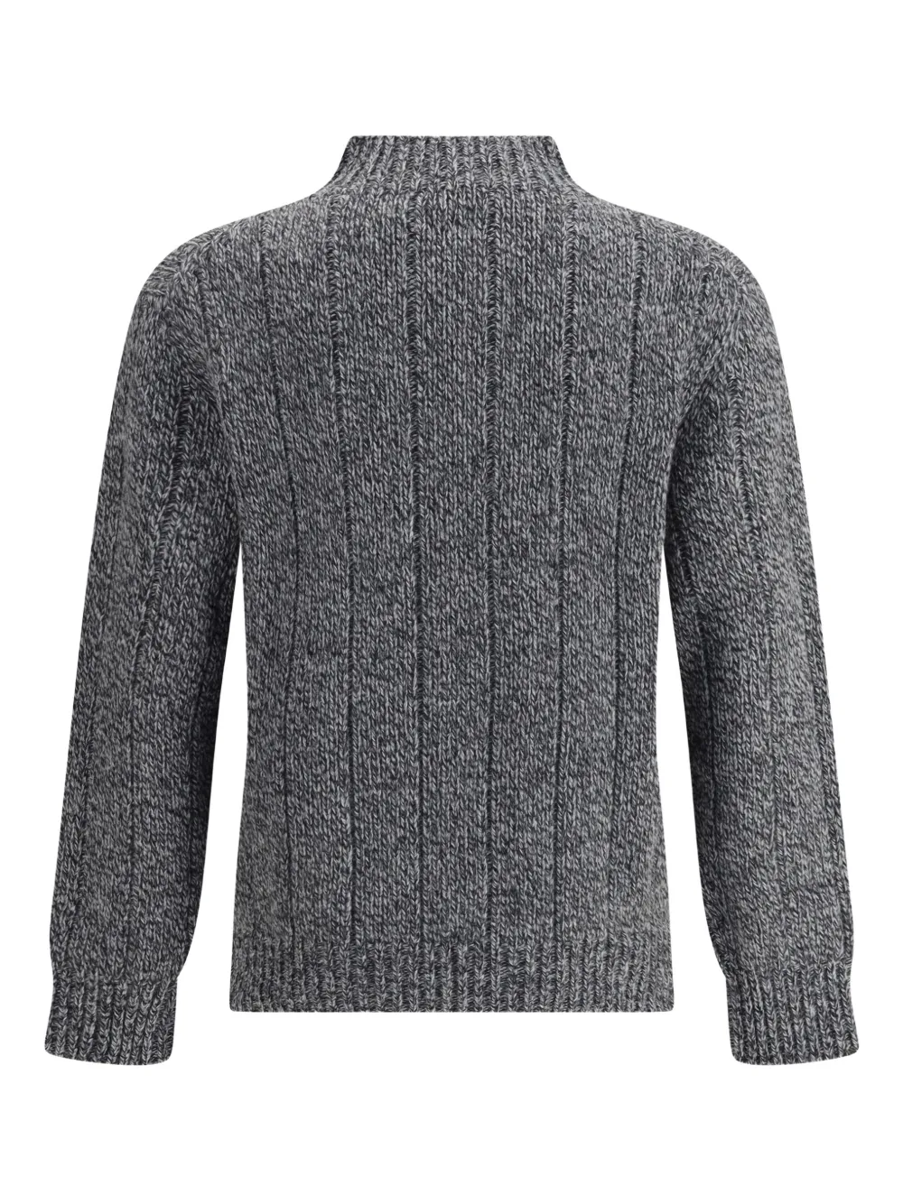 BROOKSFIELD cable-knit high-neck sweater - Grijs