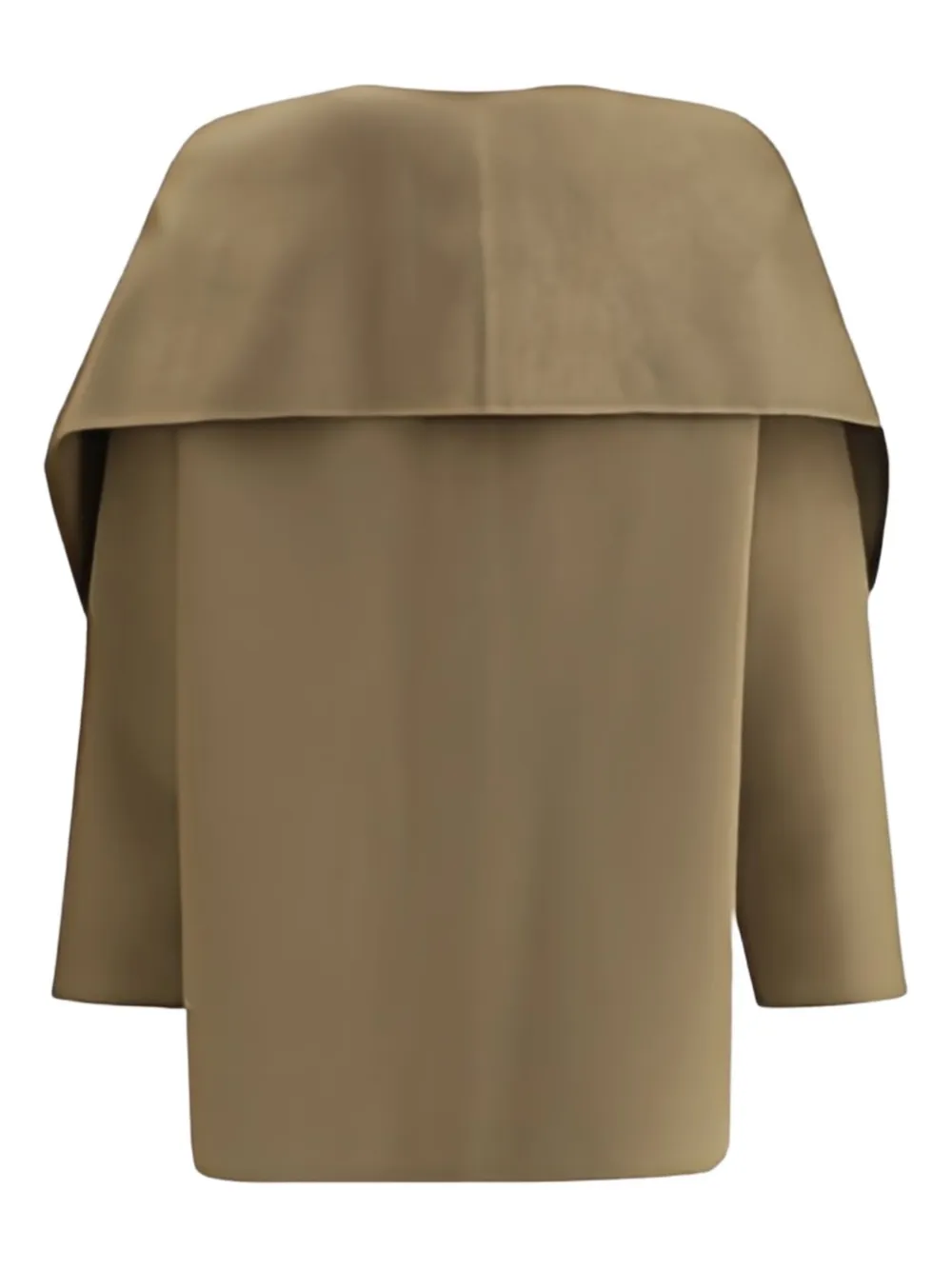 The Dynamis Studio Scarf-detail Jacket In Brown