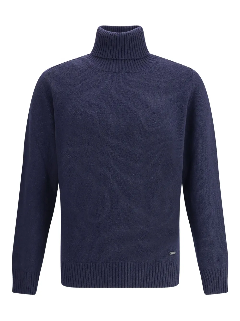 BROOKSFIELD turtleneck ribbed-hem sweater | Blue | Image 1