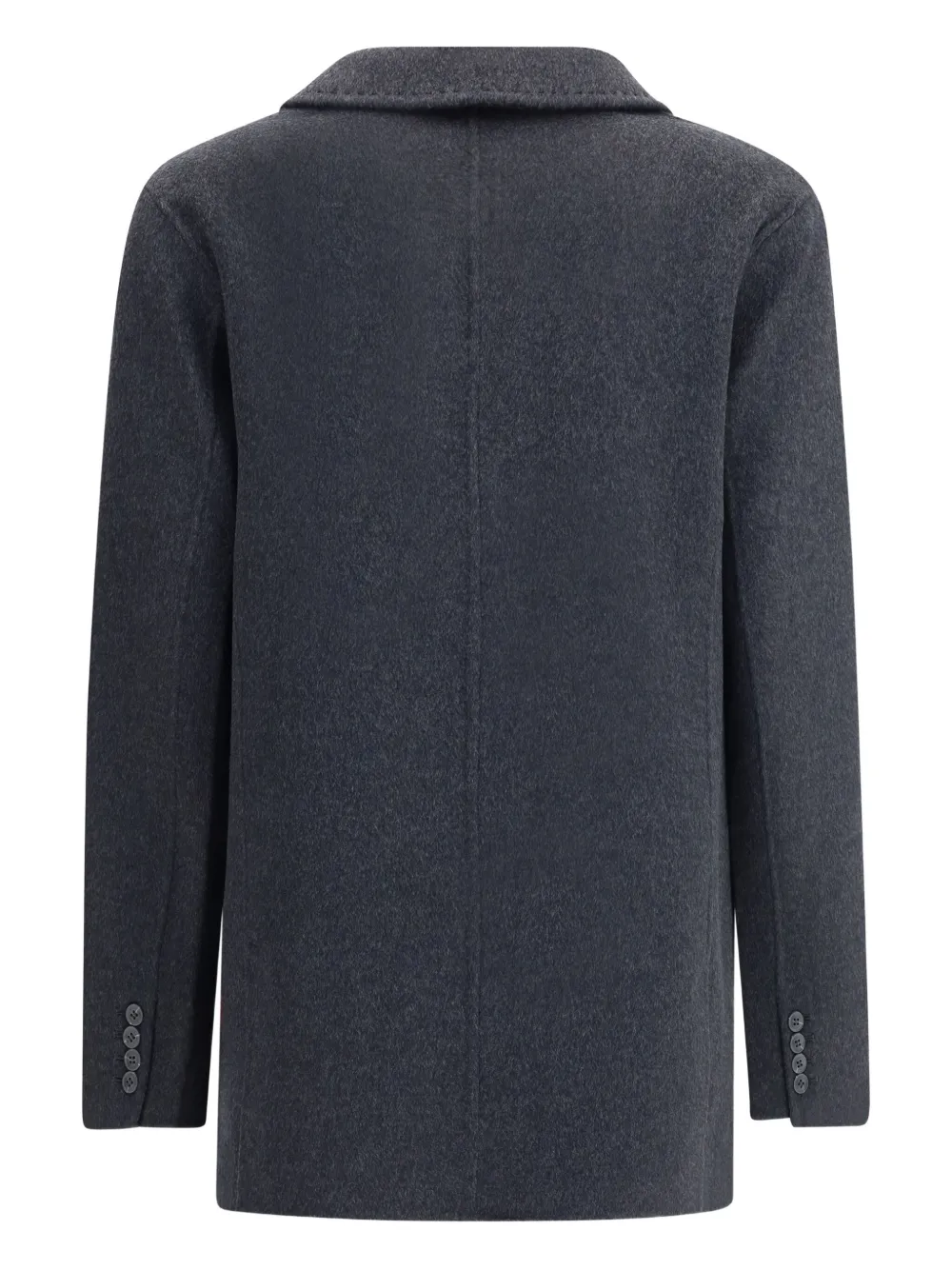 The Dynamis Studio Double-breasted Wool Blazer In Black