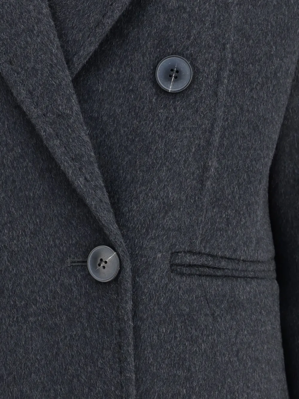 The Dynamis Studio Double-breasted Wool Blazer In Black