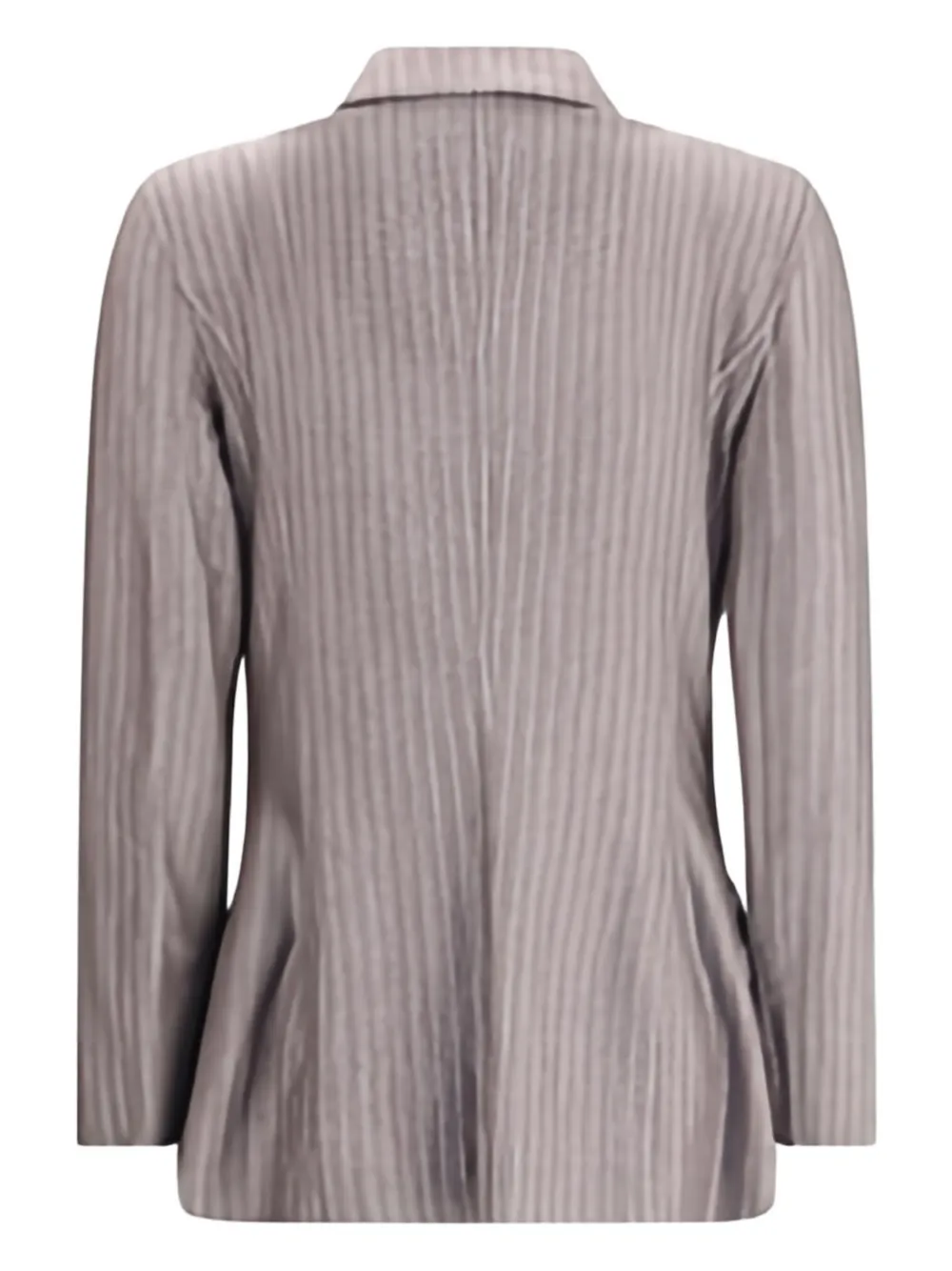 Giorgio Armani Pinstripe Double-breasted Blazer In Gray