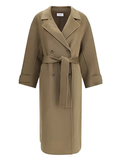 THE DYNAMIS STUDIO belted double-breasted coat