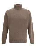 BROOKSFIELD turtleneck ribbed sweater - Brown