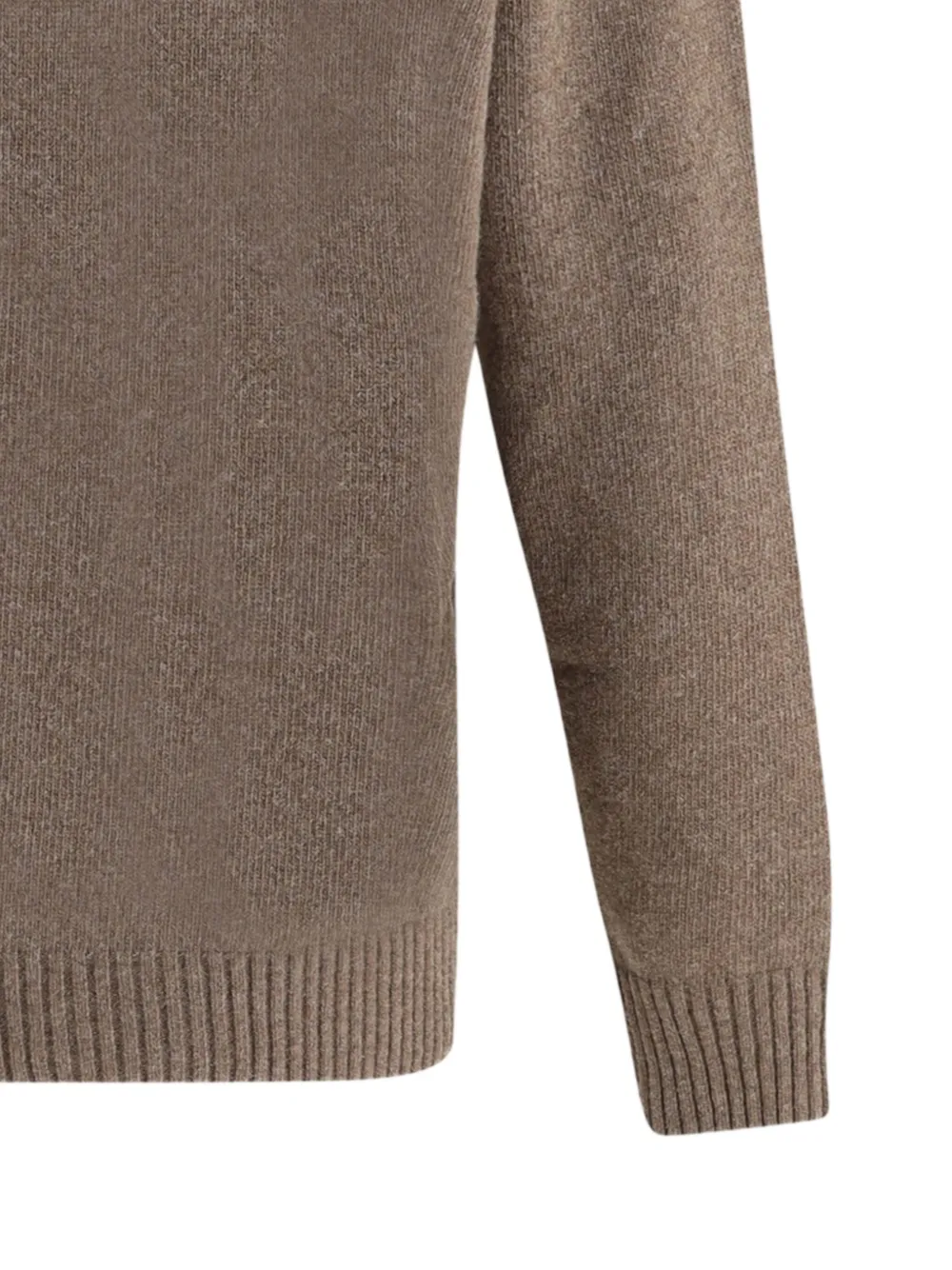 Brooksfield Virgin Wool Turtleneck Sweater In Brown