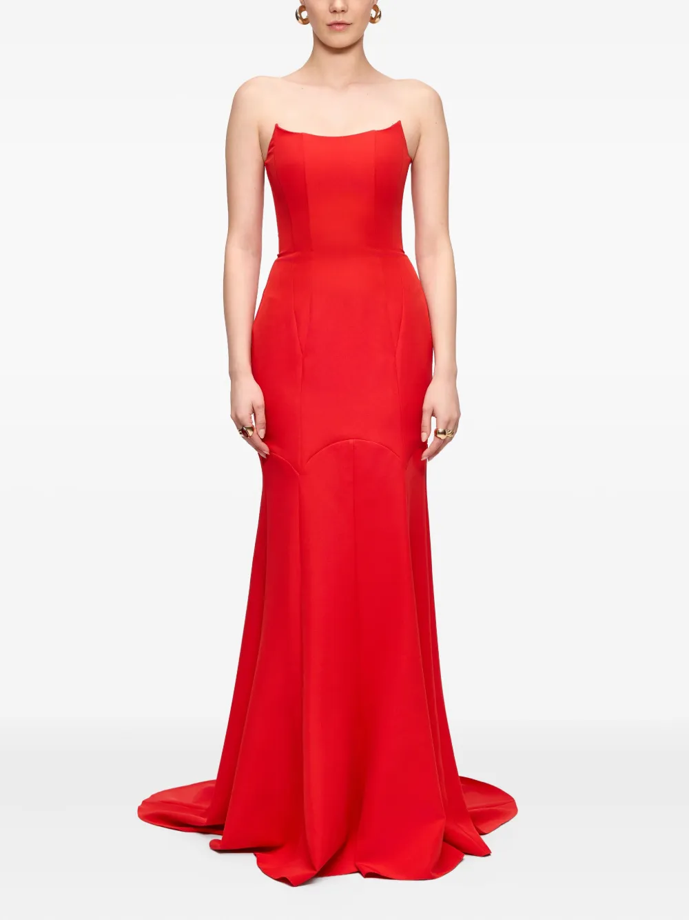 V:PM ATELIER Strapless jurk - Rood