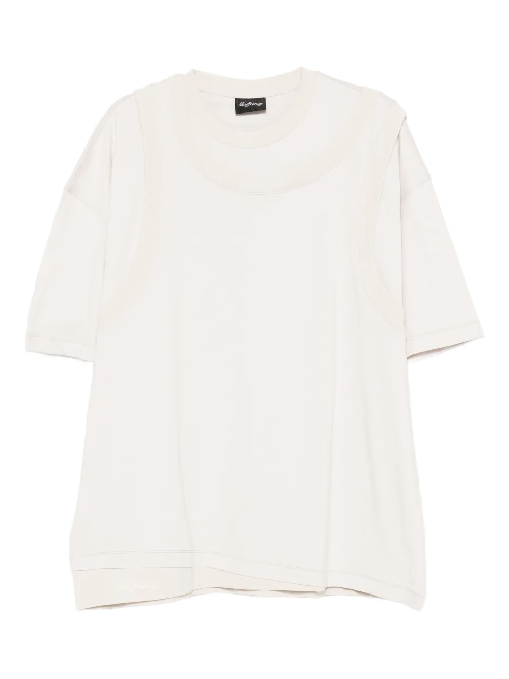 MADFRENZY double-layered cotton T-shirt | Neutrals | Image 1